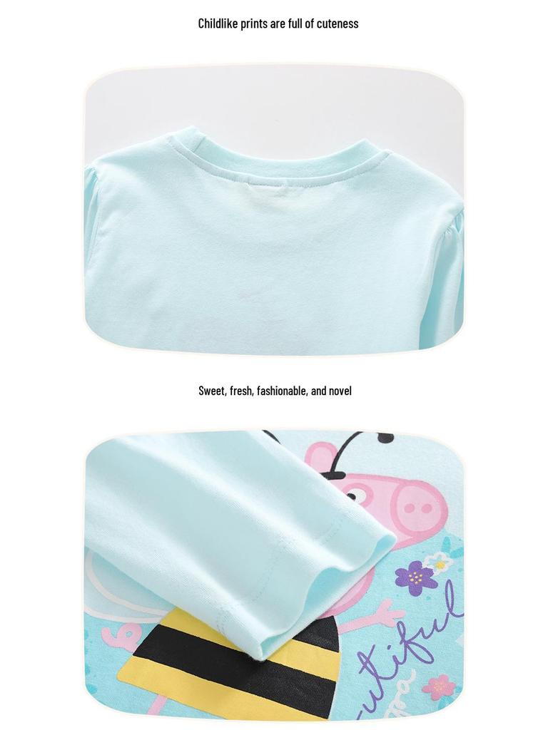 Peppa Pig Kids' Autumn Long Sleeve Cartoon Sweatshirt