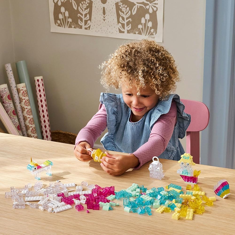 LEGO Classic Magic Idea Box Clear Color Building Blocks Educational Toy for Kids Ages 5-8