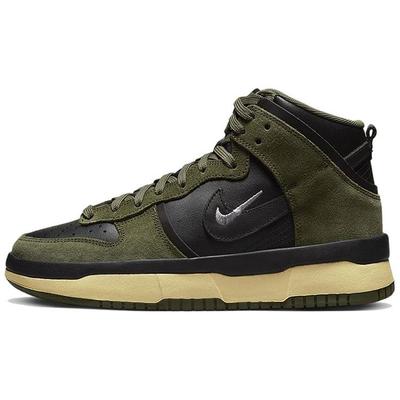 Dunk High Up Medium Olive Женские кроссовки Зеленые, черные, бархатно-коричневые DH3718-200