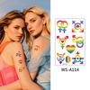 Радужные Татуировки Наклейки Любовь Цветные Отпечатки Тату Радужный День Праздничная Вечеринка Празднование Временные Татуировки Наклейки