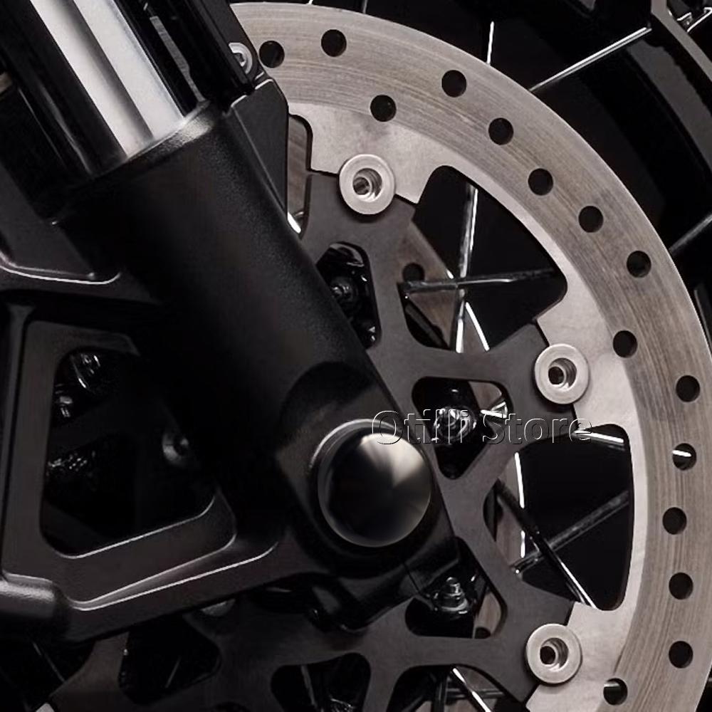 Motorcycle Front Axle Nut Cap Cover Wheel Hub Bolt Caps For CVO Street Glide FLHXSE Road Glide FLTRX FLTRXSE CVO Road Glide ST