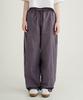WV PROJECT Turn-Dyed Like Linen Elastic Waist Pants Deep Purple Jnlp7717