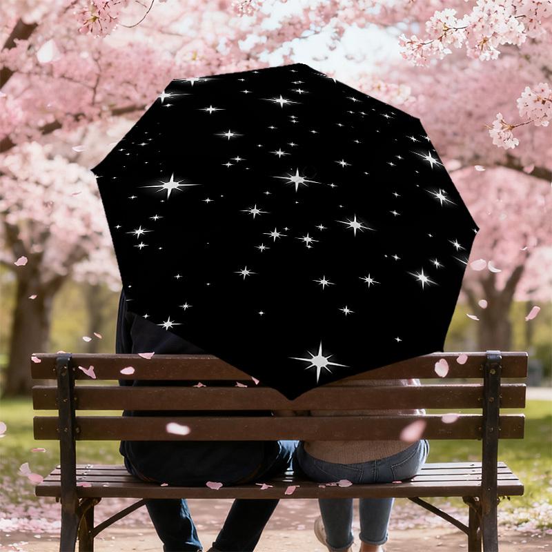1PC stars space Umbrella-8-Rib Reinforced, Automatic Open, Lightweight & Durable, Cute Fashion Accessory for Outdoor-K1239
