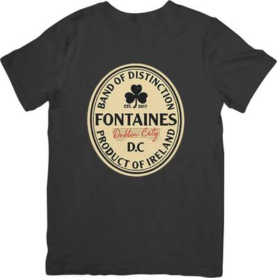 Fountains DC Музыка Унисекс Футболка из качественного хлопка Черная