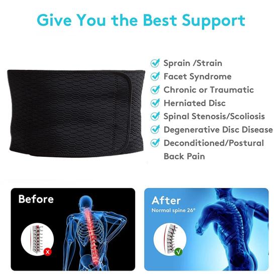 Триммер для талии, широкий охват, эффективное сжигание жира, коррекция осанки, мужской тренажер для талии больших размеров, спортивный пояс