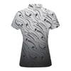PERSIANCAT GOLF Women Hexagon Gradient Short Sleeve T-Shirt Gray