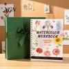 Creative Color Matching Practice Book Watercolor Coloring Book, Clean And Bright Patterns Design, Thick Art Supplies for Kids Painting Paper