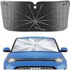 Portable Kia Soul 2014- Windshield Sunshade Umbrella With Carry Bag, 2 In1 Ice Crystal Durable Compact Shade Umbrella UPF50+ UV Front Window Heat