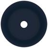 Luxurious Round Wash Basin Matte Dark Blue 40 x 15 cm Ceramic