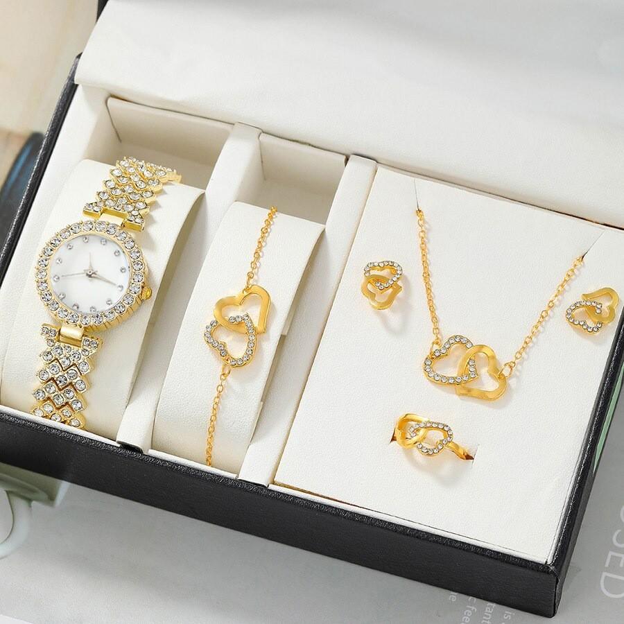 Korean Version Of Women'S Gypsy Star 12 Diamond Watch Douyin Explosion Diamond W Bracelet Simple Casual Watch