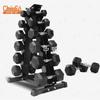Zhongxun Hex Rubber Coated Dumbbells