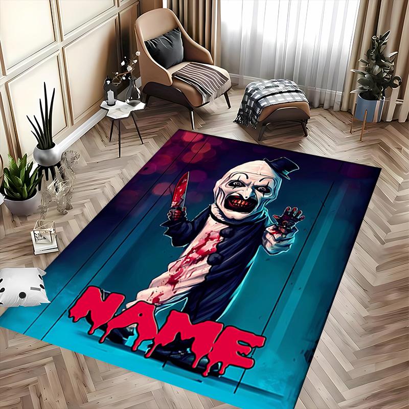 Custom personalization Terrifier Area Rug - Perfect For Kitchen, Bathroom,Laundry Room Decor Large Size Available,Gift All Seasons