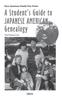 Книга A Student's Guide To Japanese American Genealogy