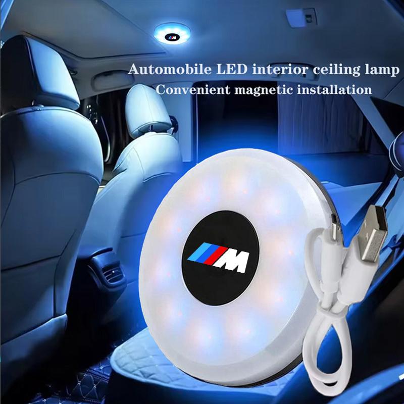RPGN6 Car Magnetic LED Lights Interior Reading Lighting Lights For BMW M Power X1 e84 X3 f25 X5 e53 x6 e71 ix3 i3 320i 330d M4 1 3 5