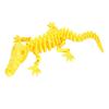 3D Printed Skeleton Crocodile Figurine Movable Joints Bone Crocodile Figure Articulated Animal Model Toy Home Office Desktop Decoration Ornament