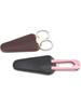 Compact Eyebrow Trimming Scissors Set with Protective Leather Case