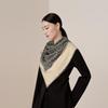 Manzali Double-Sided Printed Silk Wool Scarf & Shawl
