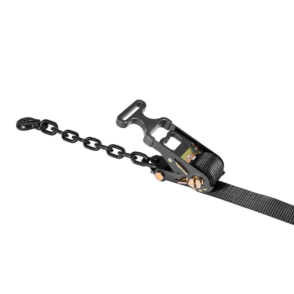 Wheel Chock Tie-Down Kit, Tire-Style Tow Dolly Strap, Car Tie Down Kit with Heavy-Duty Hook, Break Strength 4540 kg & Working Load 1512 kg Motorcycle