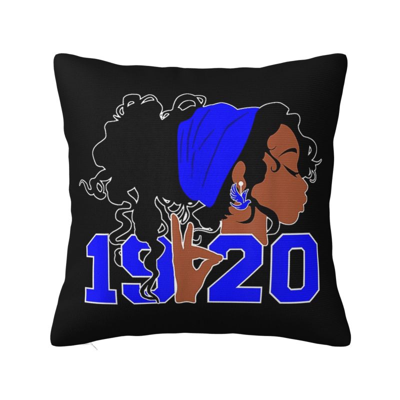 Nordic Style Zeta Phi Beta Cushion Covers xcm Velvet Throw Pillow Case for Sofa Car Square Pillowcase Bedroom Decoration