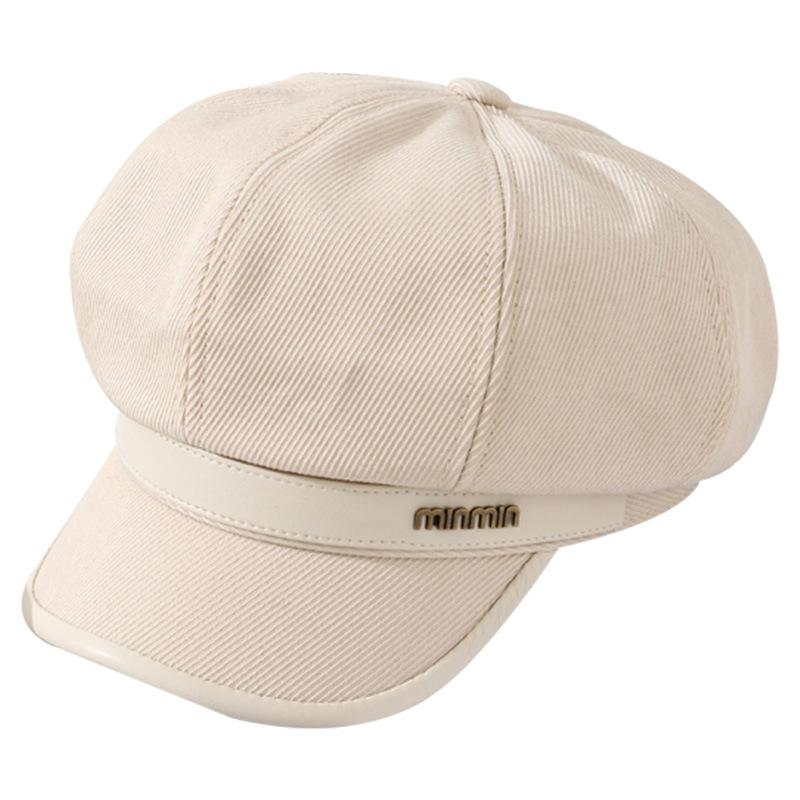 Ретро Универсальный Шерстяной Берет Подчеркивающий Лицо Утиный Язычок Восьмиугольная Шляпа Детская Теплая Ветрозащитная Шляпа Газетчика