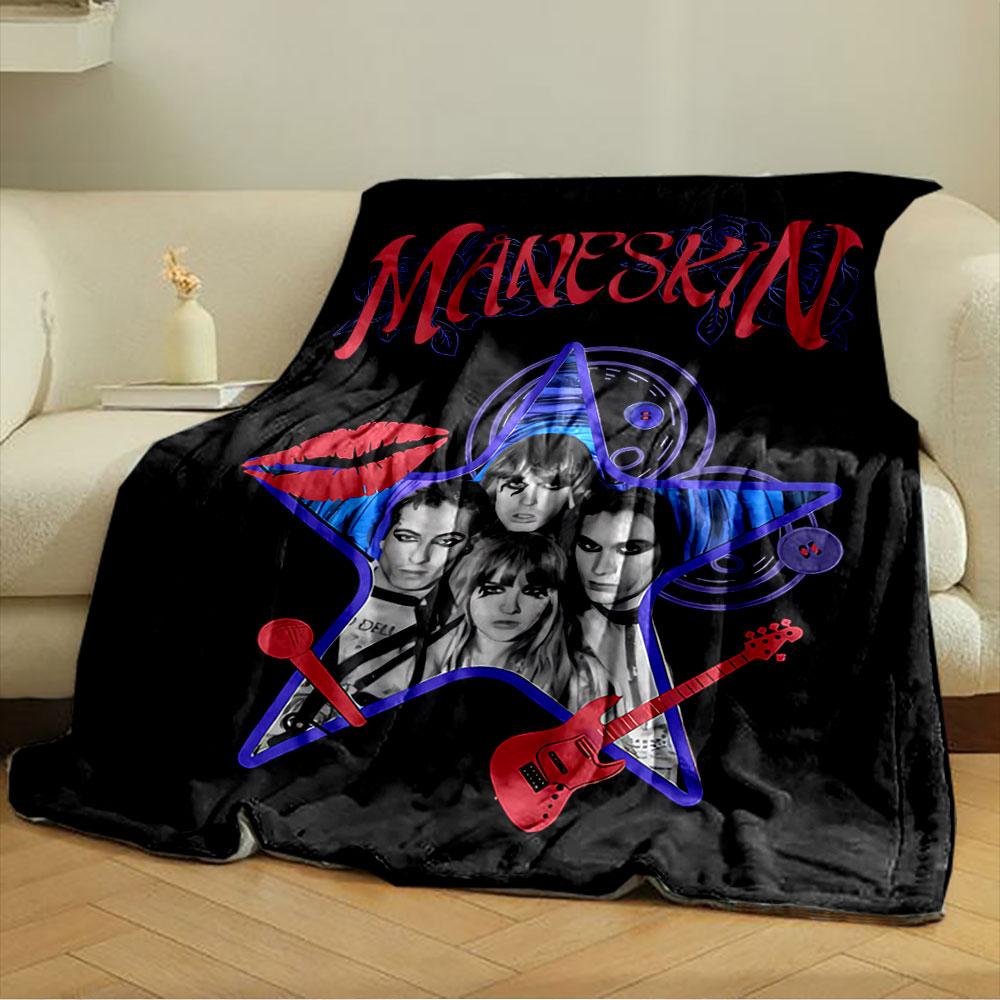 Måneskin Star Blanket Design for all seasons blanket lunch break throw gift