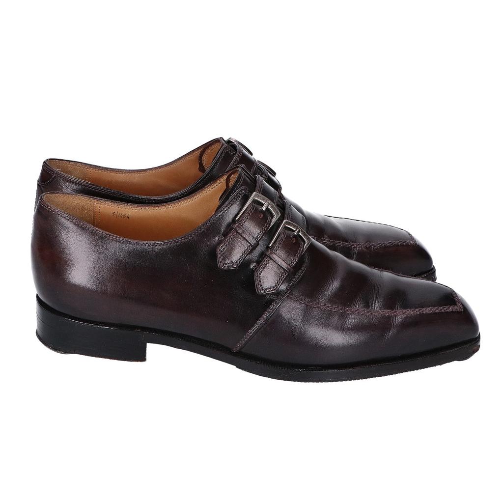 Berluti [Отличное состояние] Туфли с квадратным носком и двойным ремешком-монком 7 КоричневыйБ/у