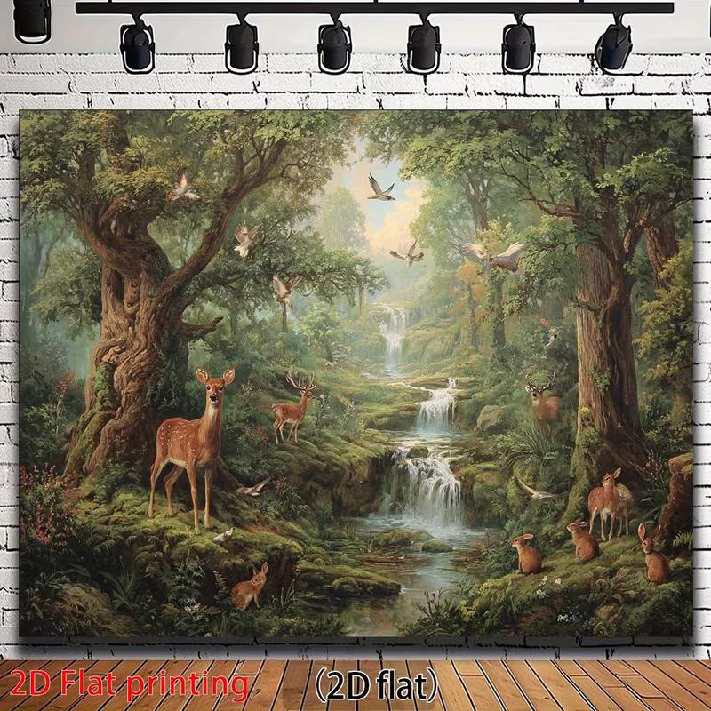 2D Баннер-фон для фотосъемки «Зачарованный лесной зверь»