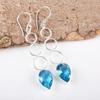 Swiss Blue Topaz Earring Gemstone Earring, 925 Solid Sterling Silver Earrings Jewelry Handmade Earrings, Silver Jewelry For Gift
