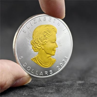 Королева Англии, кленовые листья Канады, памятные монеты, металлические памятные монеты, Рождественский подарок, Подарки в чулок, Подарок на День святого Валентина