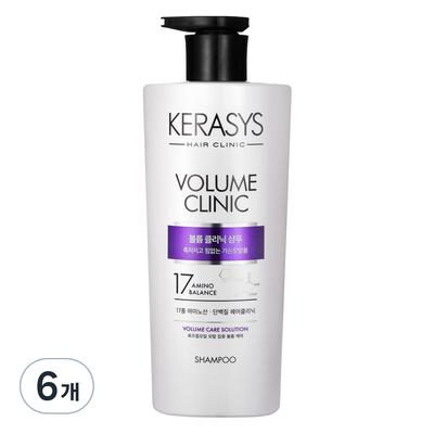 Kerasys Volume Clinic Протеиновый шампунь Аромат цветочной пудры, 750 мл, 6 шт.