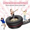 These headphones feature soft ear cushions for a comfortable fit and deliver clear, rich sound.