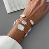 3 pieces Irregular Imitation Baroque Pearl Geometric Beaded Bracelet Set Women Niche Fashion Jewelry Birthday Gifts