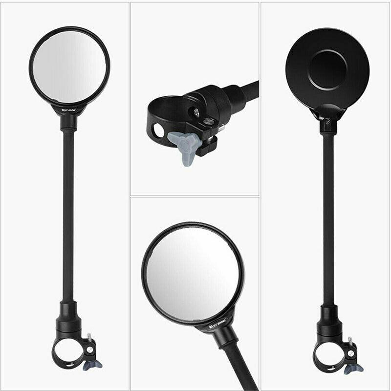 2PCS Bike Mirror Bike Handlebar Rearview Mirror Rotatable Rear View Convex Mirror Universal
