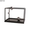 Rectangular Metal Ball Ornament Desktop Decoration Art Creative Geometric Framework Crafts Modern Room Aesthetic Decoration
