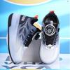Skate Shoes for Kids LED Light Luminous Sneakers Children Two Wheels Shoes for Boys Girls with USB Charging