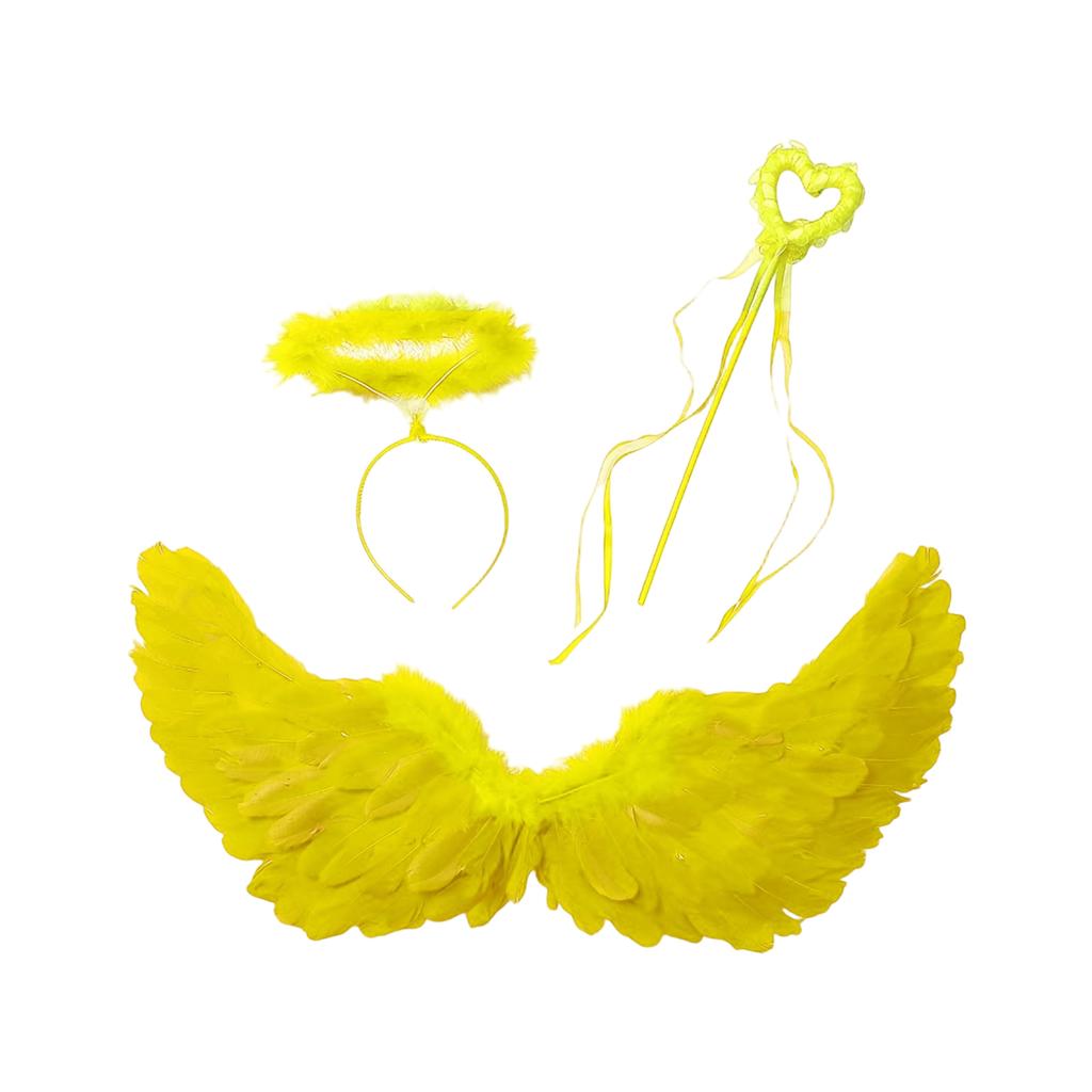 Комплект костюма для женщин Ангельские перья Ободок Палочка для Хэллоуина Косплей