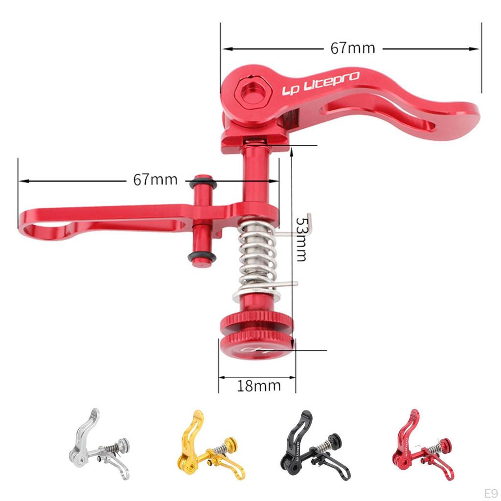 Aluminum Alloy Wrinkle Seat Post Lever Durable Lock Spit Cycling for Bromine