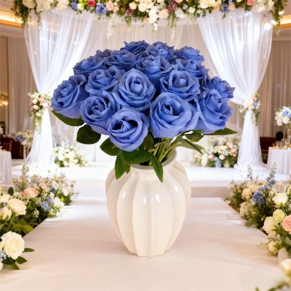 Silk Rose Simulated Rose Bouquet Small Bundle Artificial Flowers  Valentine's Day Gift