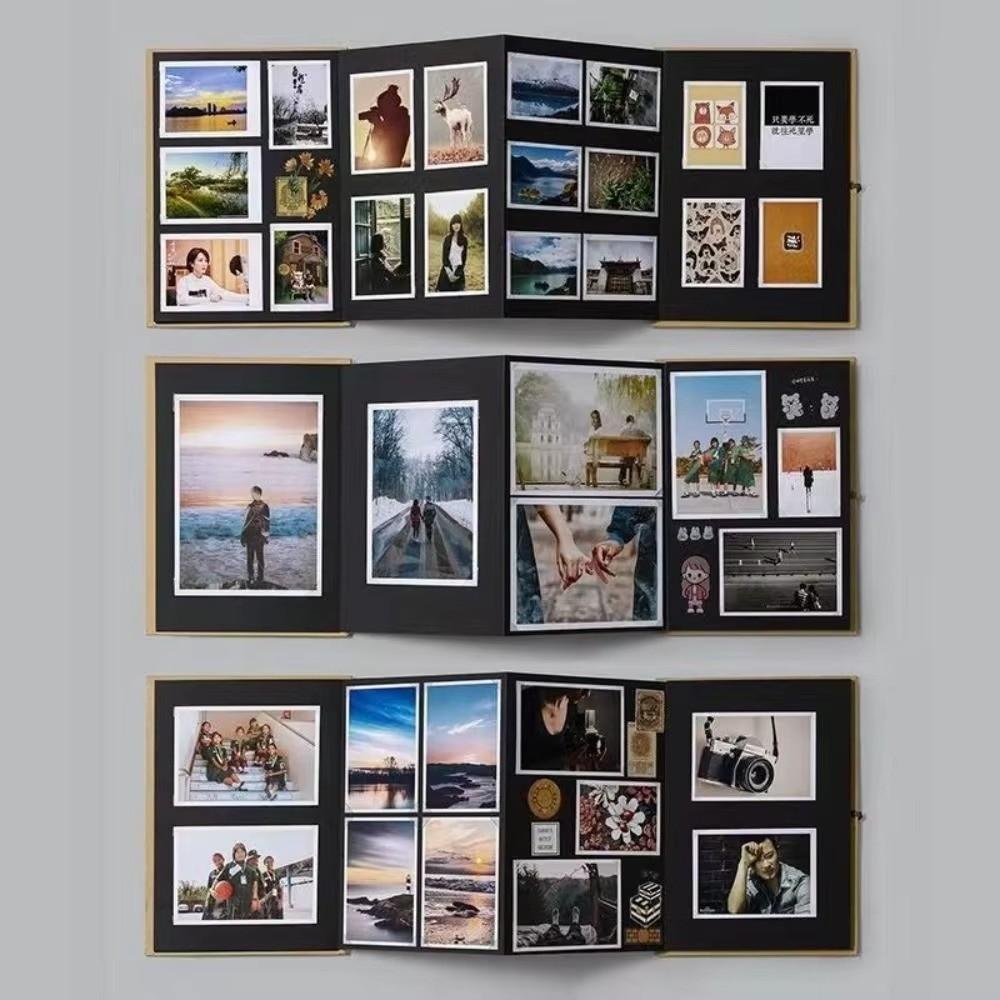 8 Page Gift Kraft Paper DIY Photocard Surprised Photo Book Creative Folding Accordion Photo Album