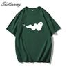 Shellsuning Korean Loose O Neck Cotton T-shirts Women Summer Short Sleeve Cute Graphic Tees Female Casual High Street Trendy Tops