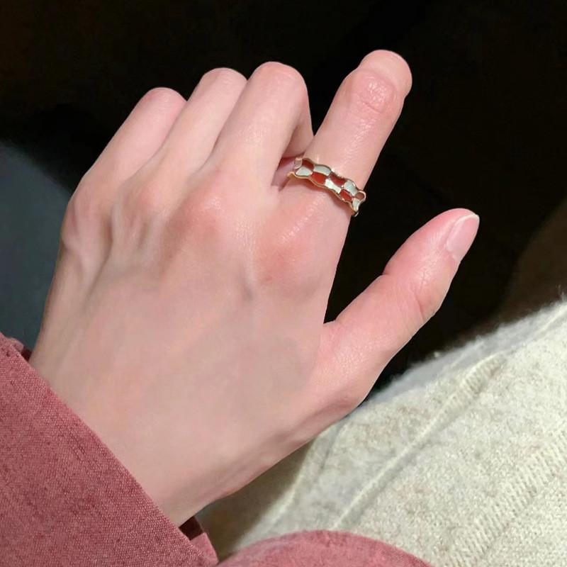 Enamel Colorful Butterfly Ring For Women Adjustable Open Design Unique And Jewelry Chic