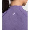 Gymshark Vital Seamless Midi Zip 2.0 Pullover Functional Purple Marl B5a9q Pb8h