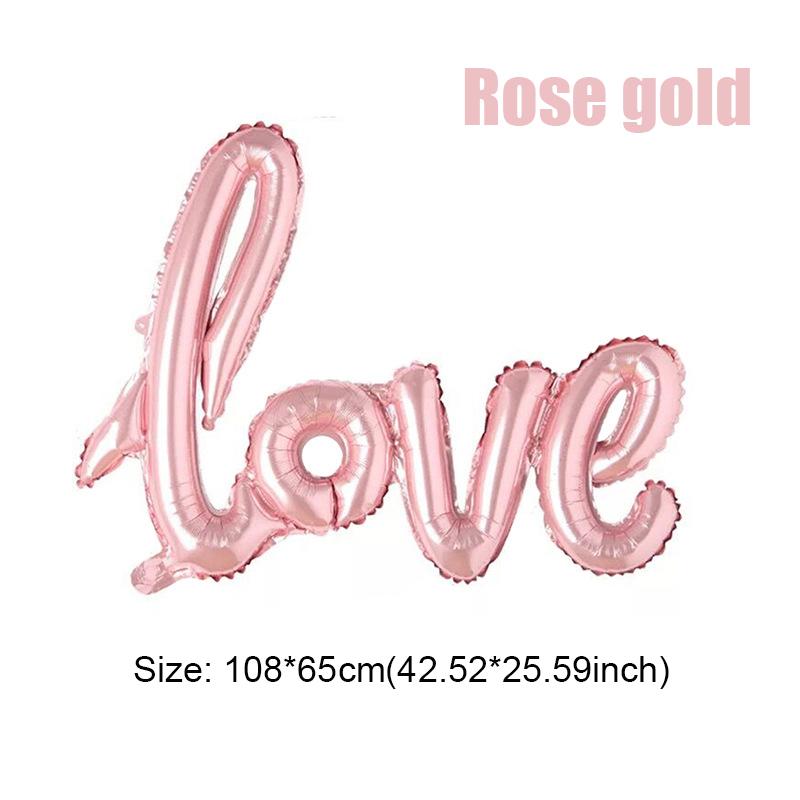 Красные лигатуры Письмо любви Фольгированный шар Свадьба День святого Валентина Юбилей Вечеринка Украшение Жена Любимый Романтический реквизит Подарок-сюрприз