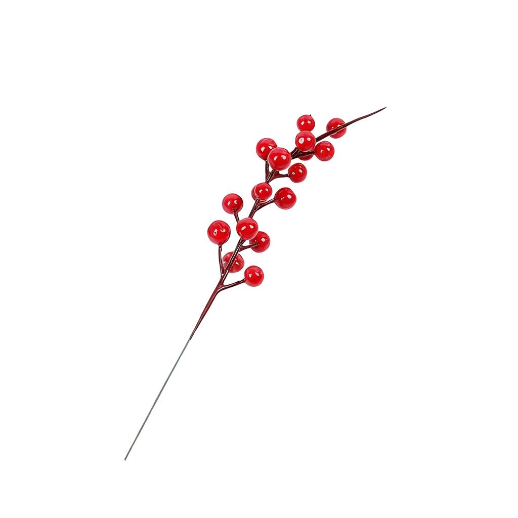 Holiday Artificial Red Berry Stem Decoration