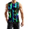 Мужская мода принтованный спортивный повседневный жилет без рукавов