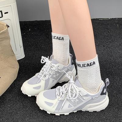 Ретро дышащие толстоподошвенные немецкие тренировочные туфли женские летние новые сетчатые на шнуровке универсальные повседневные спортивные туфли Форреста Гампа