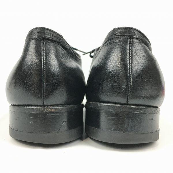 1970s Vintage FLORSHEIM U-Tip Business Shoes Black Wide 9.5EEE 27.5 Men's(USED)