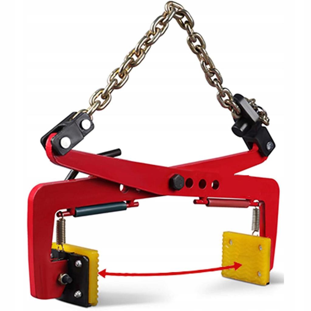 Rosfix Uchwyt Do Krawężników LiftGrip ProClamp 1300 – Udźwig 1300 Kg | Zakres 42–108 Cm | Antypoślizgowe Nakładki Gumowe