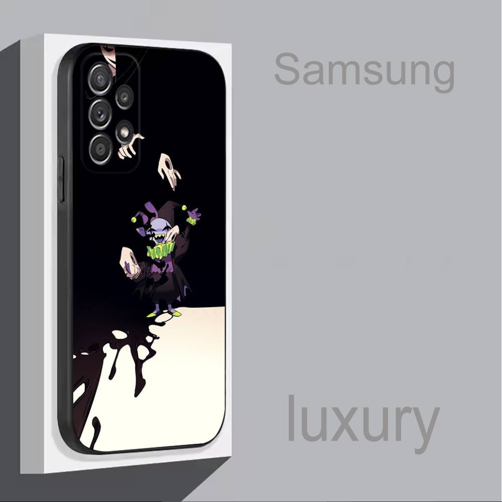 Чехол для телефона Jevil D-Deltarune для Samsung S 25,24,23,22,30,21,10,9,Ultra,Plus,Lite,FE,4,5G Черный Мягкий Чехол