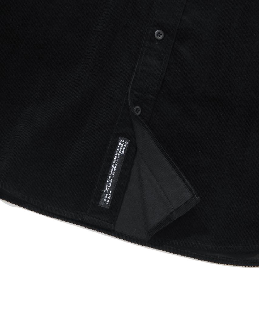 COVERNAT Semi-Overfit Corduroy Shirt Black